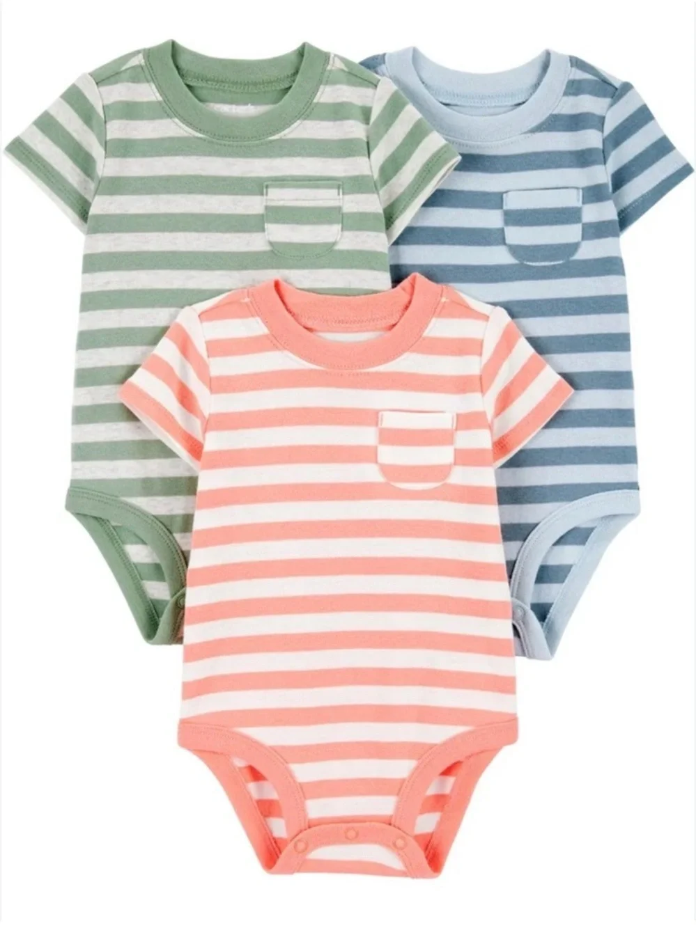 NWT *Bundle of 6* Carter's Child of Mine Baby Boy Bodysuits sz NB